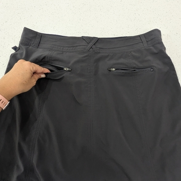 L.L.Bean Woman Dark Gray Performance Active Mini Skirt Skort Tennis Fitness 12 - Picture 11 of 12